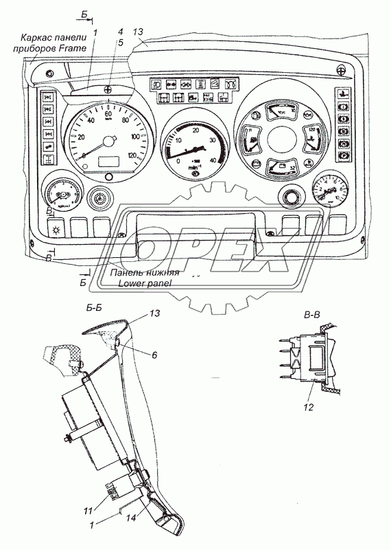 4308-3805001-30 Установка щитка приборов